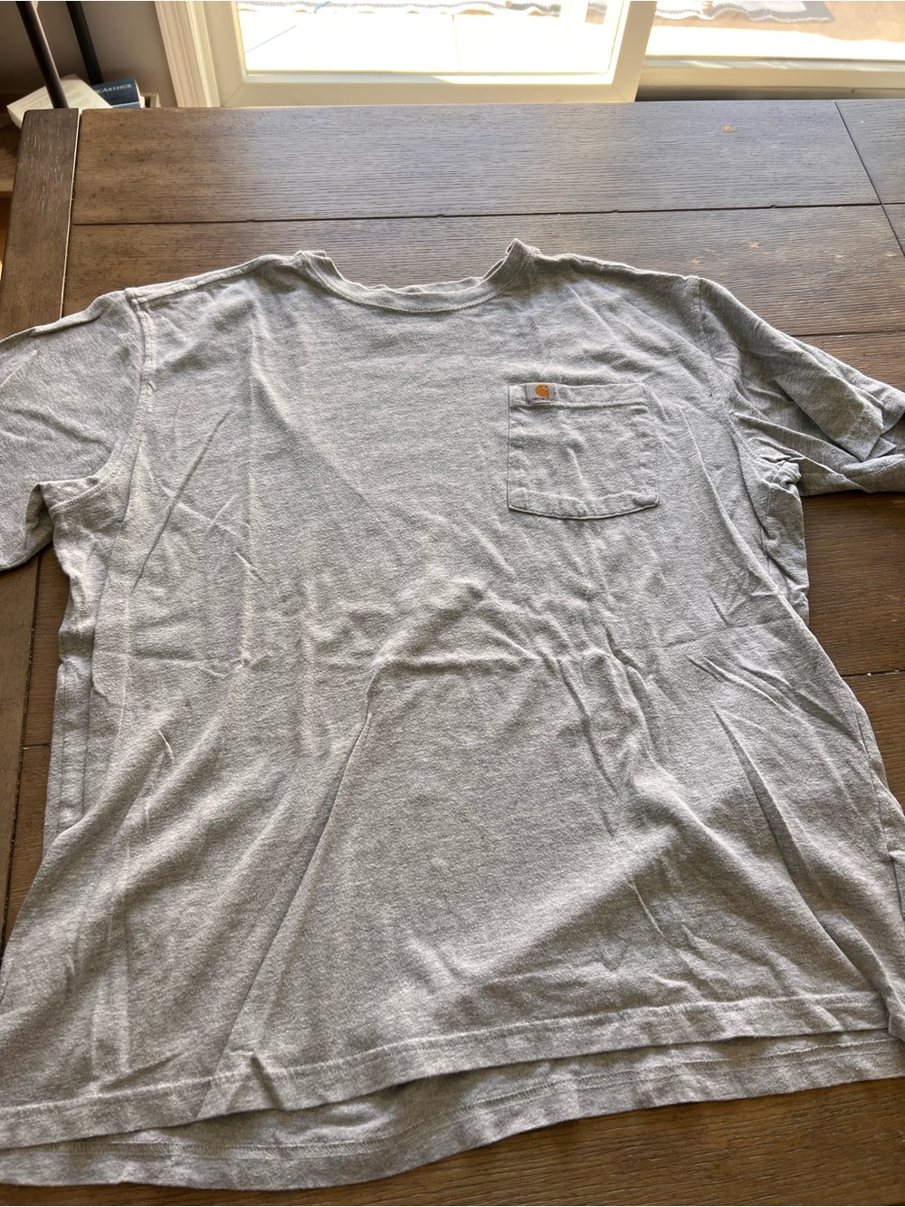 Carhartt Men's Short-Sleeve Pocket T-Shirt — Light Gray